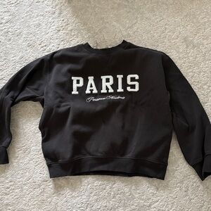 Black Paris Sweatshirt